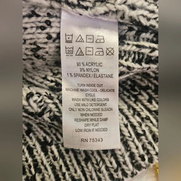 Anthropologie Ruby Moon Women's cropped hooded sweater XS Gray - Picture 8 of 8